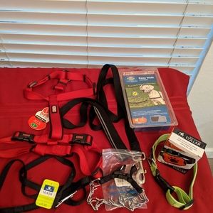 Dog collar, harness and leash bundle kong